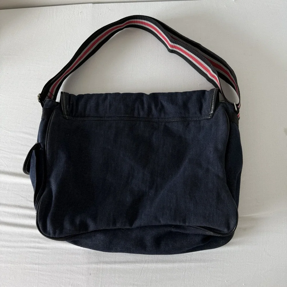 Y2K Messenger Bag Crossbody Retro Laptop Shoulder Bag 00s Hipster Vintage Blue